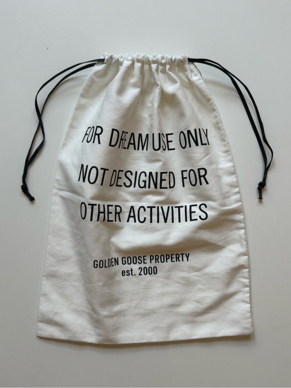 Golden Goose White Dust Bag